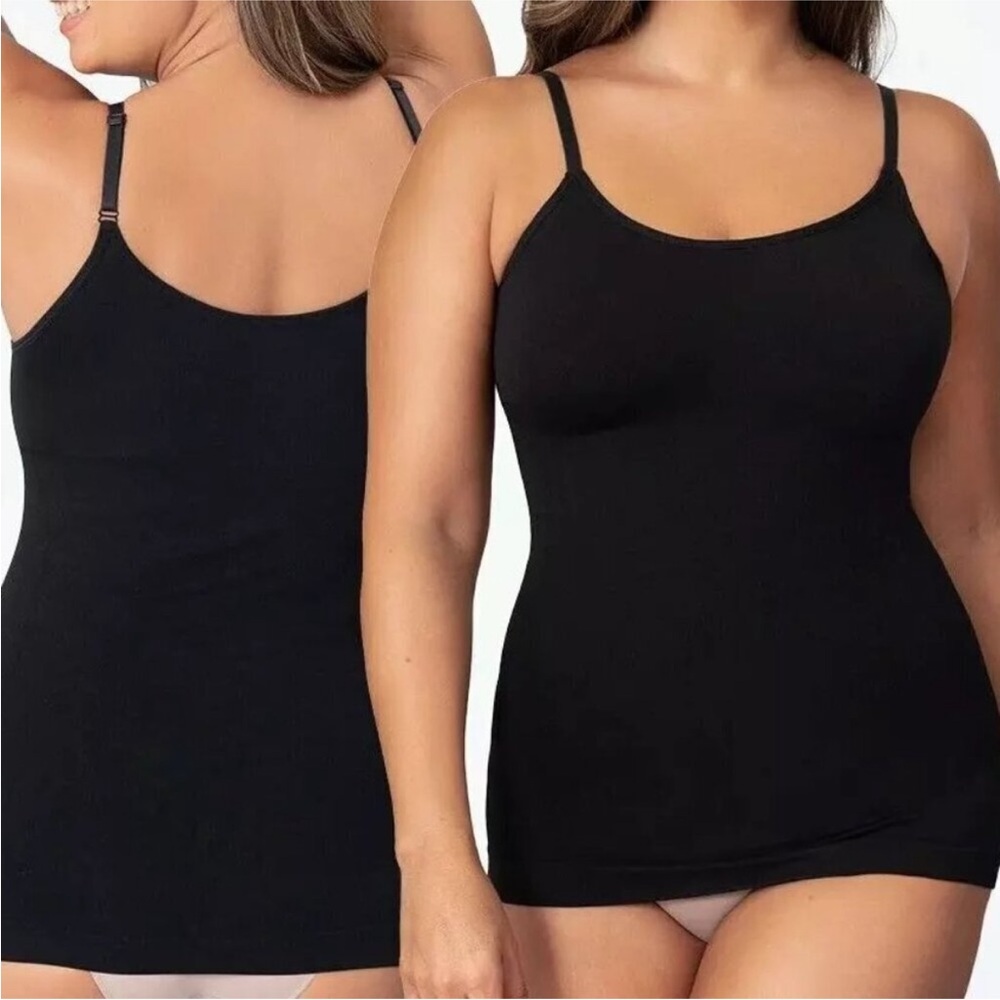 Shapermint Essentials Scoop Neck Cami in Black